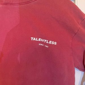 Talentless sweatshirt in Red. Women’s size Large